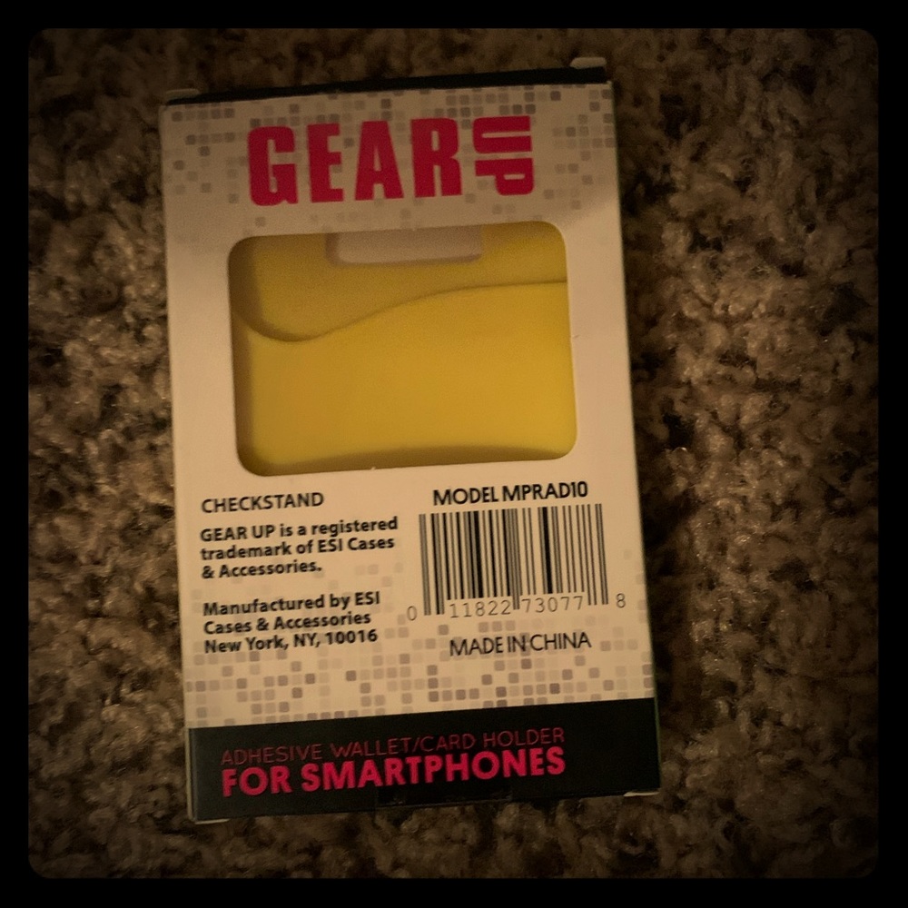 Adhesive cardholder for phone